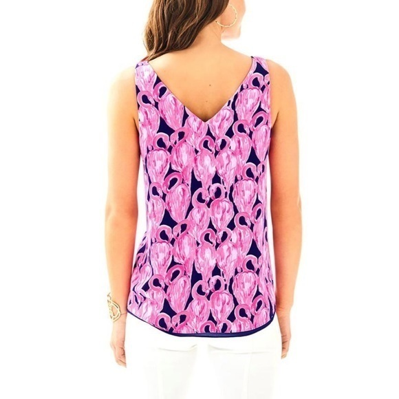 Lilly‎ Pulitzer Florin Reversible Sleeveless V-Neck Tank - Picture 2 of 11